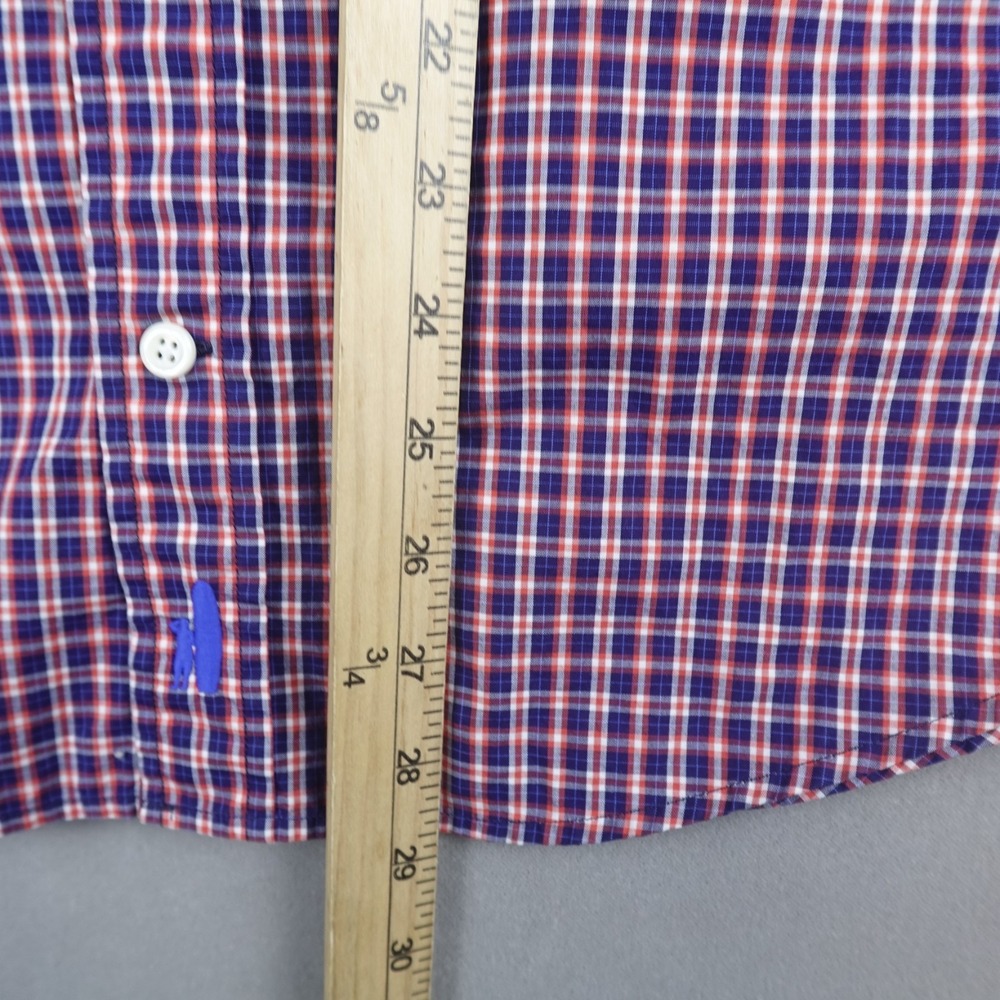 Johnnie O Shirt Classic Check Button Down Size Small Long Sleeves - Picture 4 of 9